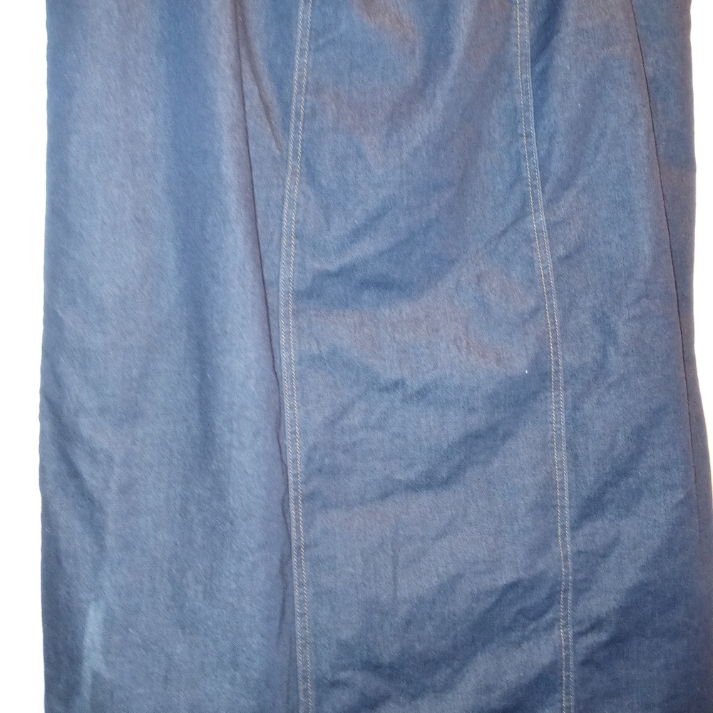 Woman Within A Line Denim Skirt Sz 16W EUC - Picture 4 of 5